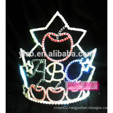 wholesale boutique top quality apple pie pageant tiara